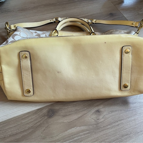 Coach Ashley Signature Sateen Ivory Satchel handbag - Picture 8 of 11